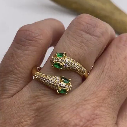 Vintage Gold Snake Ring
