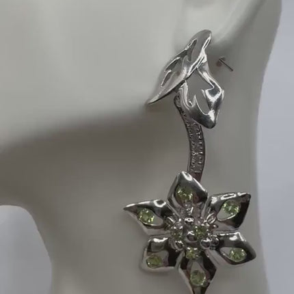 Vintage Daisy Flower Earrings