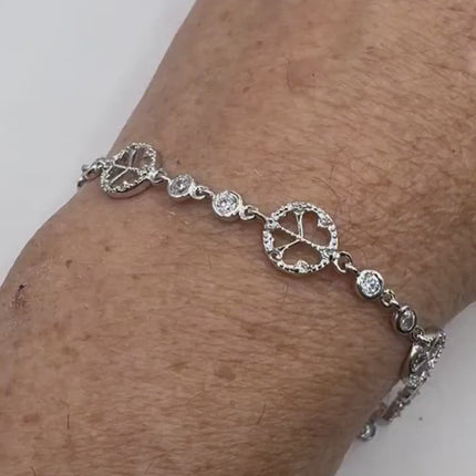 Vintage Silver Tennis Bracelet