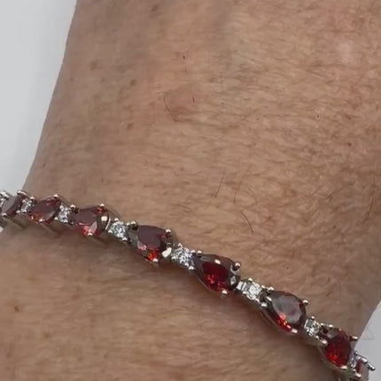 Vintage Silver Tennis Bracelet