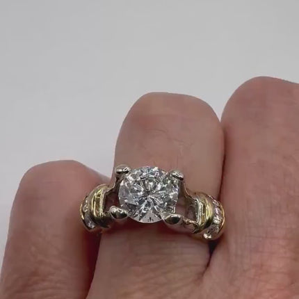 Vintage Cubic Zirconia Clear Crystal Diamond Cocktail