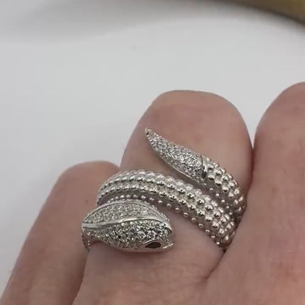 Vintage Silver Snake Ring